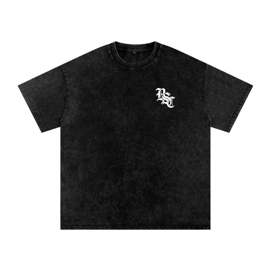 BSC Snow Washed Oversized Cotton T-Shirt