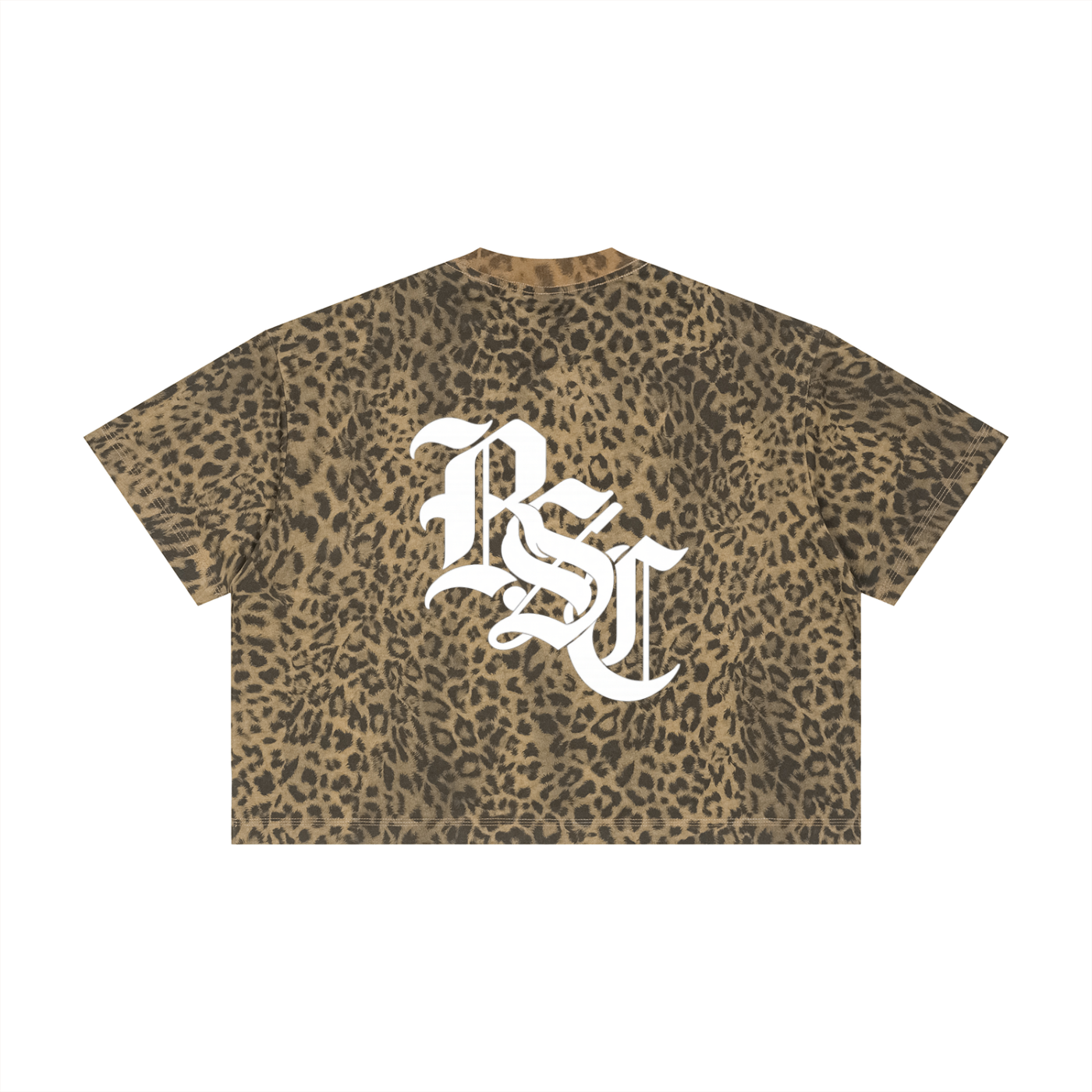 BSC Leopard Print Boxy T-Shirt