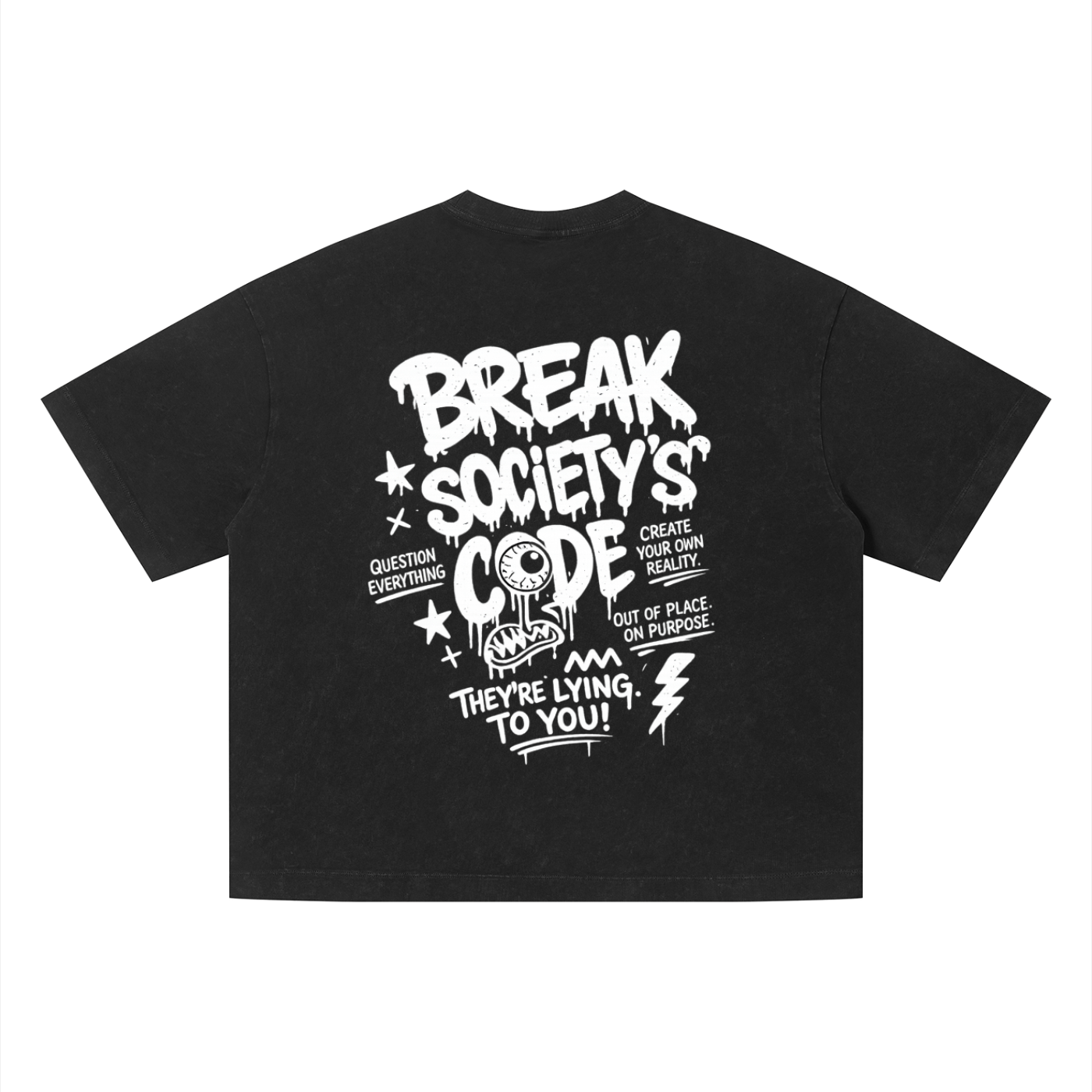 Out of Place Tee – Vintage Black