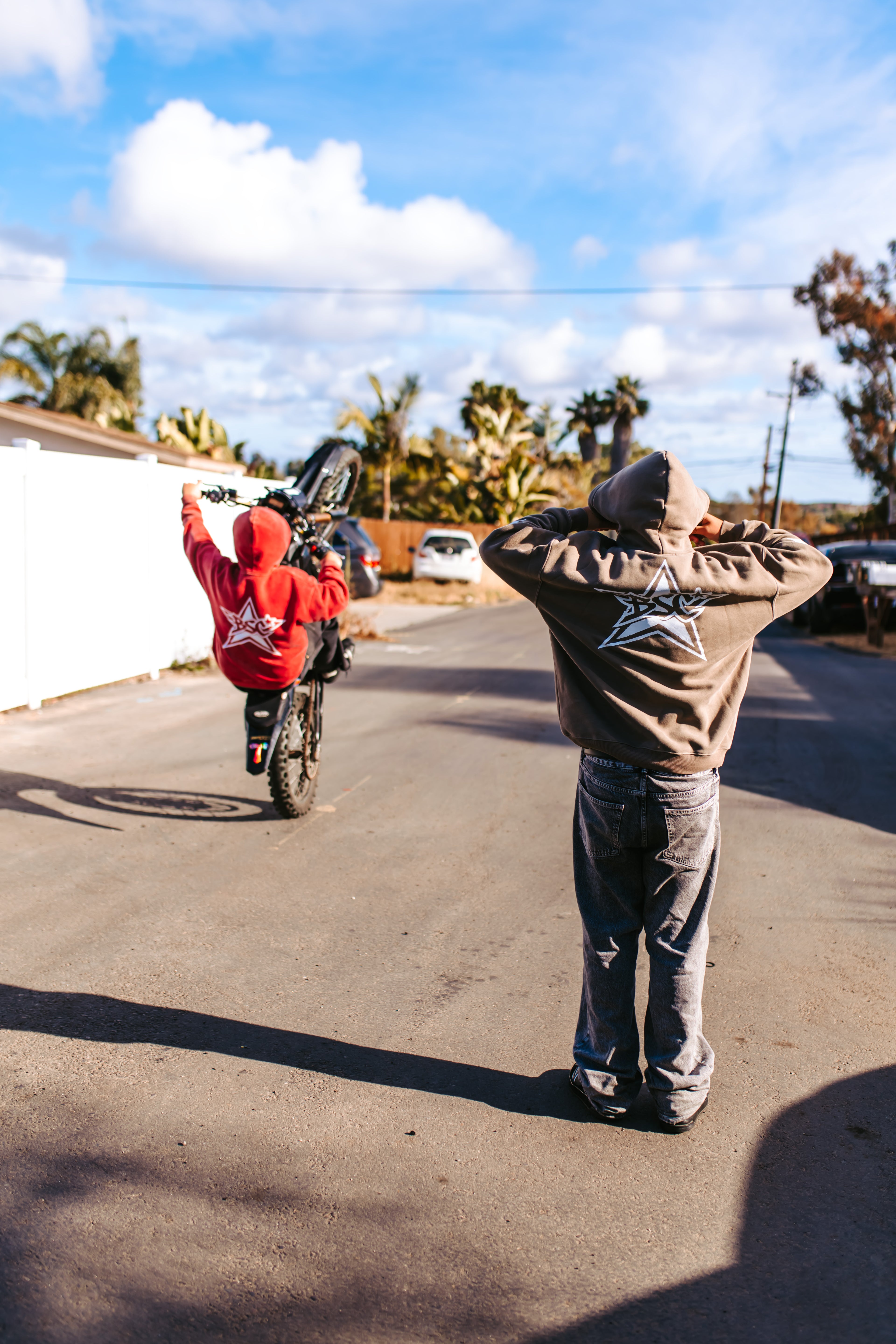 Red Star Zip boxy Hoodie