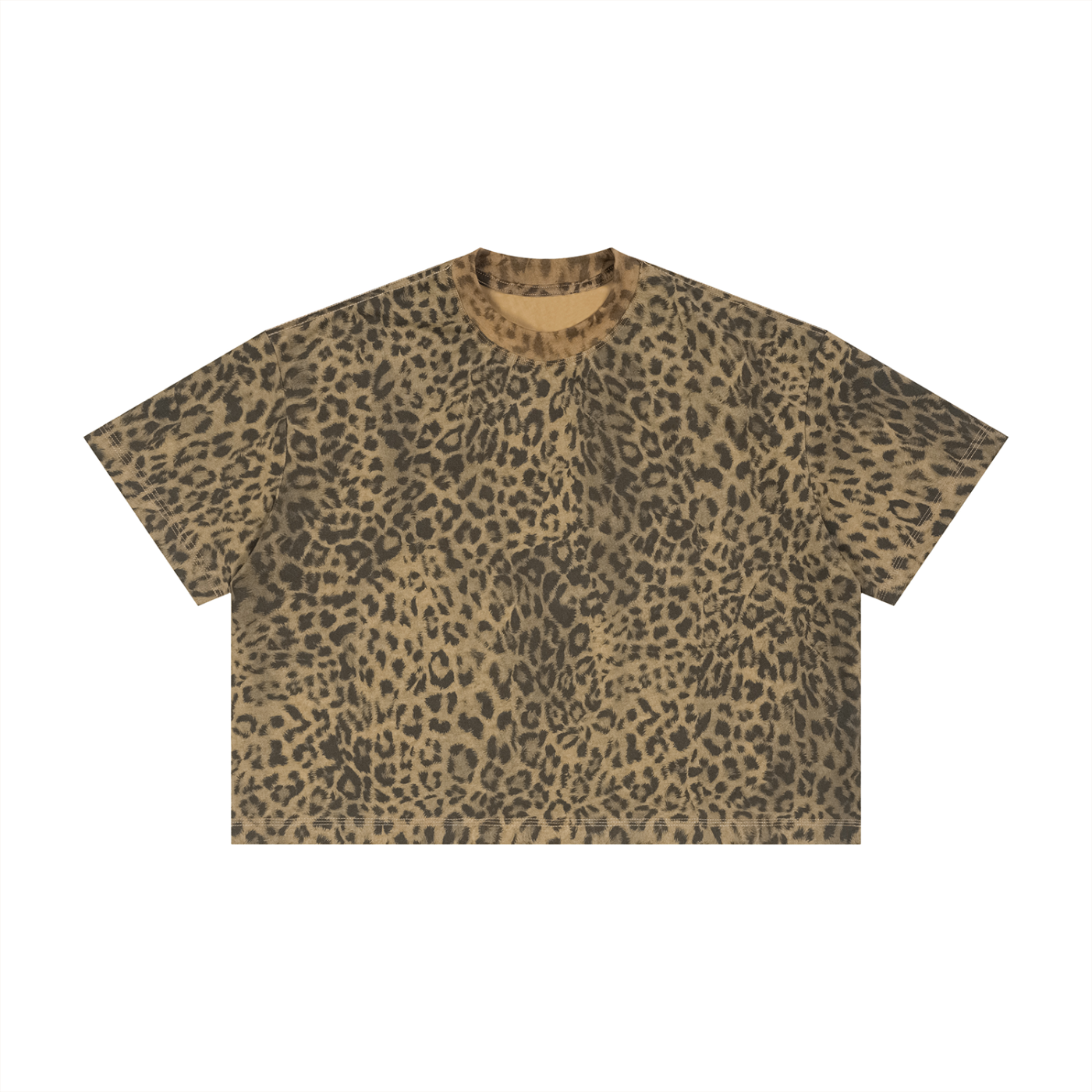BSC Leopard Print Boxy T-Shirt